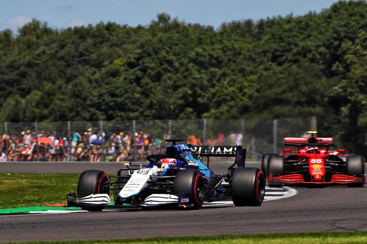 GP GRAN BRETAGNA, George Russell (GBR) Williams Racing FW43B.
17.07.2021. Formula 1 World Championship, Rd 10, British Grand Prix, Silverstone, England, Qualifiche Day.
 - www.xpbimages.com, EMail: requests@xpbimages.com © Copyright: Davenport / XPB Images