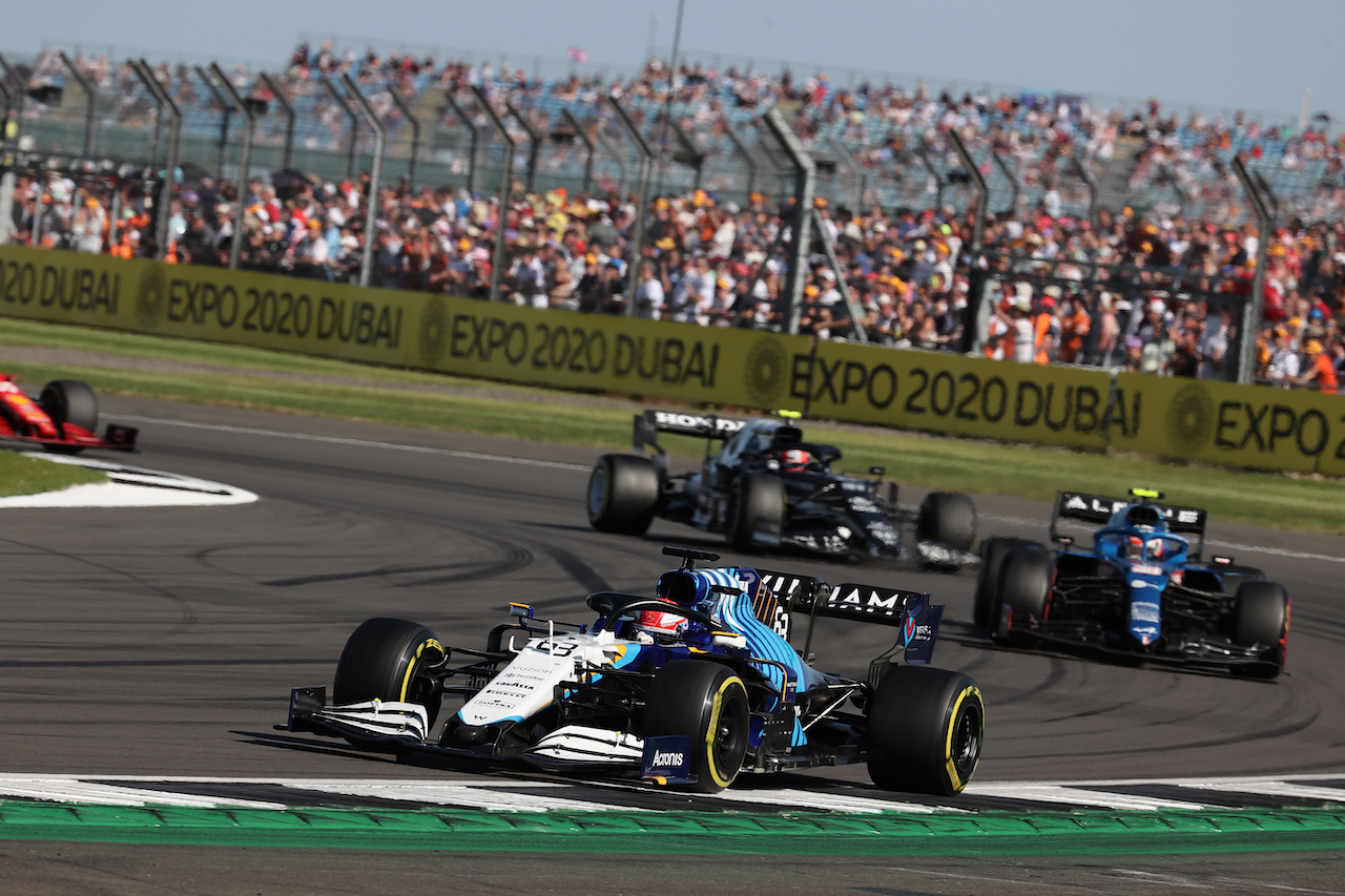 GP GRAN BRETAGNA, George Russell (GBR) Williams Racing FW43B.
17.07.2021. Formula 1 World Championship, Rd 10, British Grand Prix, Silverstone, England, Qualifiche Day.
- www.xpbimages.com, EMail: requests@xpbimages.com ¬© Copyright: Batchelor / XPB Images