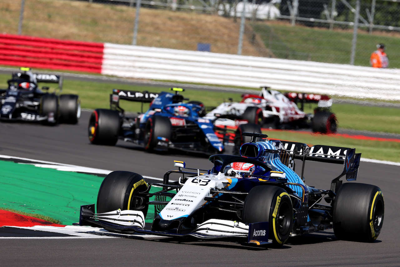 GP GRAN BRETAGNA, George Russell (GBR) Williams Racing FW43B.
17.07.2021. Formula 1 World Championship, Rd 10, British Grand Prix, Silverstone, England, Qualifiche Day.
- www.xpbimages.com, EMail: requests@xpbimages.com © Copyright: Batchelor / XPB Images