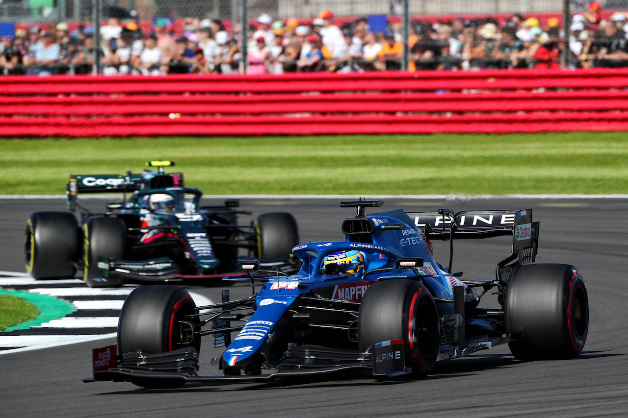 GP GRAN BRETAGNA, Fernando Alonso (ESP) Alpine F1 Team A521.
17.07.2021. Formula 1 World Championship, Rd 10, British Grand Prix, Silverstone, England, Qualifiche Day.
 - www.xpbimages.com, EMail: requests@xpbimages.com © Copyright: Davenport / XPB Images