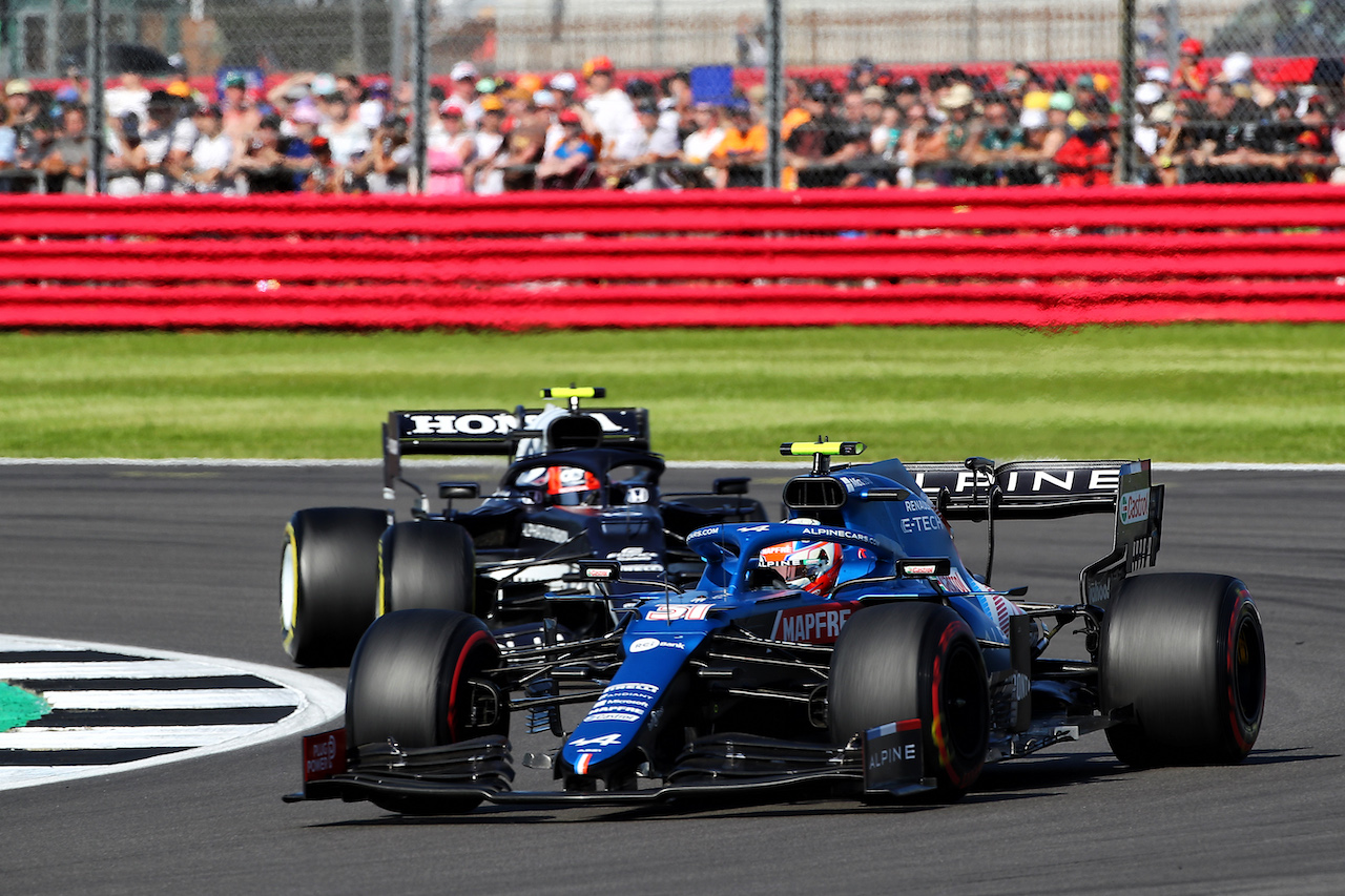 GP GRAN BRETAGNA, Esteban Ocon (FRA) Alpine F1 Team A521.
17.07.2021. Formula 1 World Championship, Rd 10, British Grand Prix, Silverstone, England, Qualifiche Day.
 - www.xpbimages.com, EMail: requests@xpbimages.com © Copyright: Davenport / XPB Images