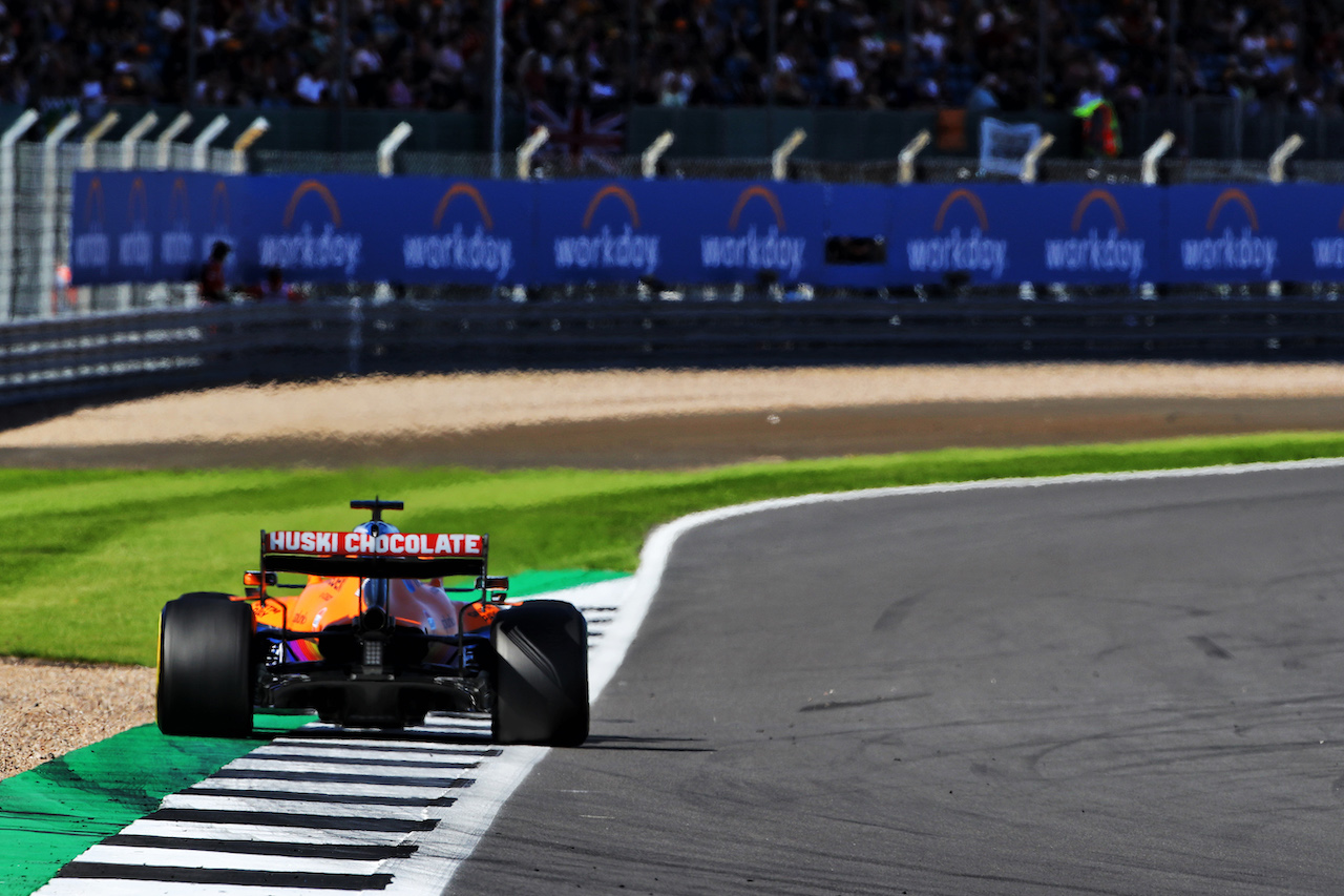 GP GRAN BRETAGNA, Daniel Ricciardo (AUS) McLaren MCL35M.
17.07.2021. Formula 1 World Championship, Rd 10, British Grand Prix, Silverstone, England, Qualifiche Day.
 - www.xpbimages.com, EMail: requests@xpbimages.com © Copyright: Davenport / XPB Images