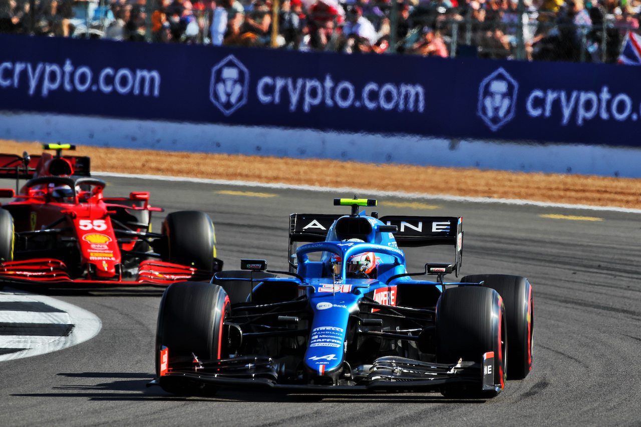 GP GRAN BRETAGNA, Esteban Ocon (FRA) Alpine F1 Team A521.
17.07.2021. Formula 1 World Championship, Rd 10, British Grand Prix, Silverstone, England, Qualifiche Day.
 - www.xpbimages.com, EMail: requests@xpbimages.com © Copyright: Davenport / XPB Images