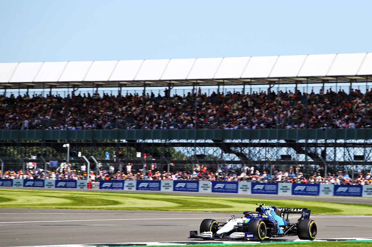 GP GRAN BRETAGNA, Nicholas Latifi (CDN) Williams Racing FW43B.
17.07.2021. Formula 1 World Championship, Rd 10, British Grand Prix, Silverstone, England, Qualifiche Day.
 - www.xpbimages.com, EMail: requests@xpbimages.com © Copyright: Davenport / XPB Images