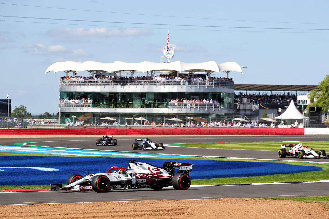 GP GRAN BRETAGNA, Kimi Raikkonen (FIN) Alfa Romeo Racing C41.
17.07.2021. Formula 1 World Championship, Rd 10, British Grand Prix, Silverstone, England, Qualifiche Day.
 - www.xpbimages.com, EMail: requests@xpbimages.com © Copyright: Davenport / XPB Images