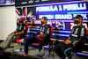GP GRAN BRETAGNA, (L to R): Lewis Hamilton (GBR) Mercedes AMG F1; Max Verstappen (NLD) Red Bull Racing; e Valtteri Bottas (FIN) Mercedes AMG F1 in the post Sprint Qualifiche FIA Press Conference.
17.07.2021. Formula 1 World Championship, Rd 10, British Grand Prix, Silverstone, England, Qualifiche Day.
- www.xpbimages.com, EMail: requests@xpbimages.com © Copyright: FIA Pool Image for Editorial Use Only