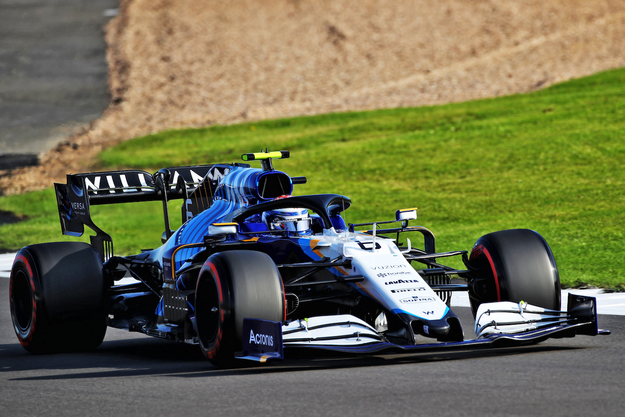 GP GRAN BRETAGNA, Nicholas Latifi (CDN) Williams Racing FW43B.
16.07.2021. Formula 1 World Championship, Rd 10, British Grand Prix, Silverstone, England, Practice Day.
 - www.xpbimages.com, EMail: requests@xpbimages.com © Copyright: Davenport / XPB Images