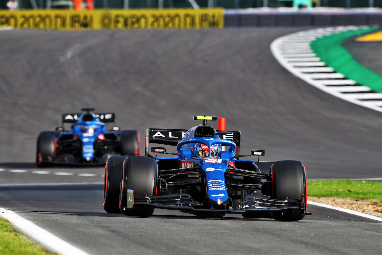 GP GRAN BRETAGNA, Esteban Ocon (FRA) Alpine F1 Team A521.
16.07.2021. Formula 1 World Championship, Rd 10, British Grand Prix, Silverstone, England, Practice Day.
 - www.xpbimages.com, EMail: requests@xpbimages.com © Copyright: Davenport / XPB Images