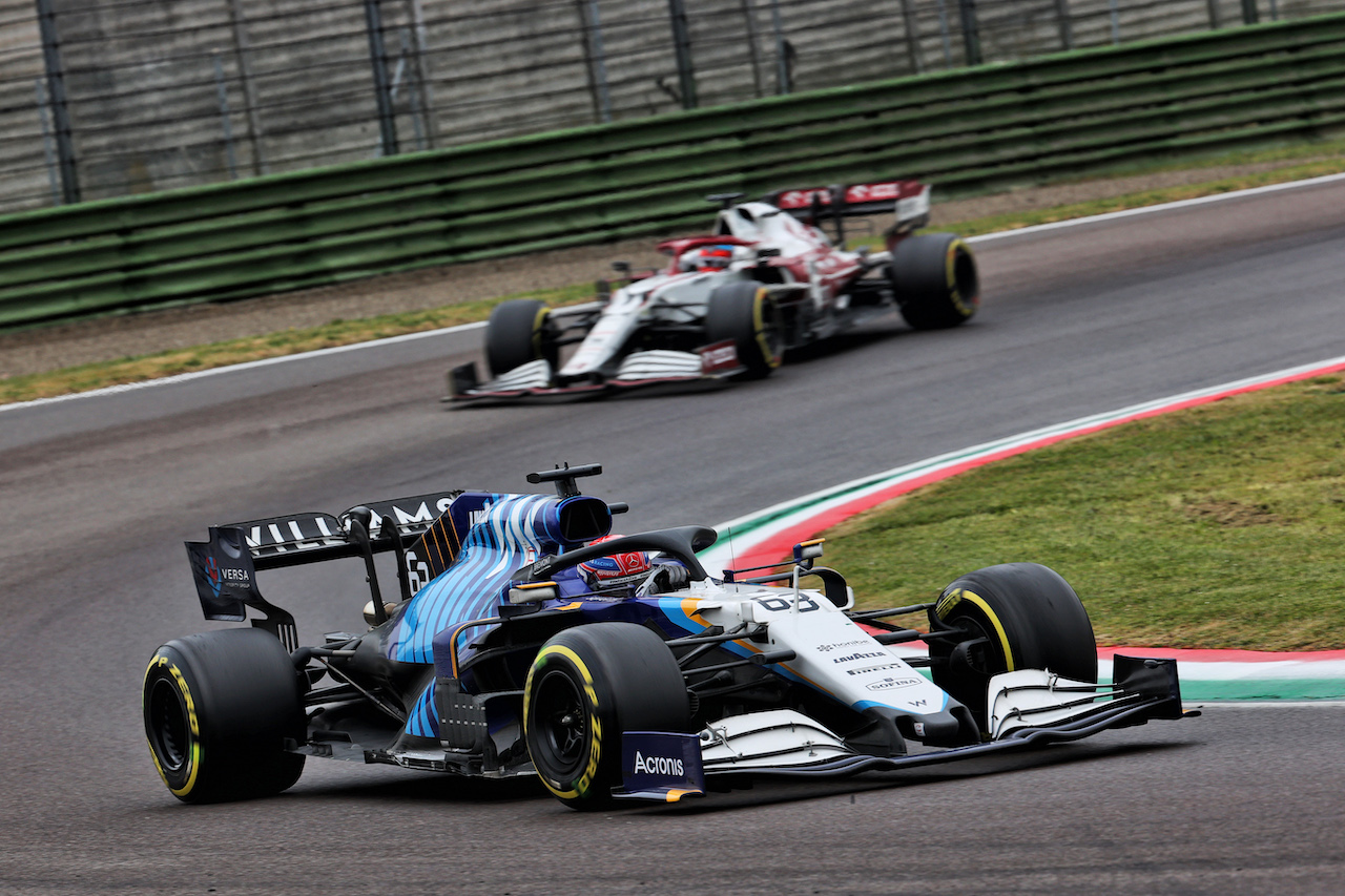 GP IMOLA, George Russell (GBR) Williams Racing FW43B.
18.04.2021. Formula 1 World Championship, Rd 2, Emilia Romagna Grand Prix, Imola, Italy, Gara Day.
- www.xpbimages.com, EMail: requests@xpbimages.com © Copyright: Batchelor / XPB Images
