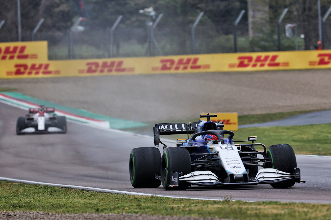 GP IMOLA, George Russell (GBR) Williams Racing FW43B.
18.04.2021. Formula 1 World Championship, Rd 2, Emilia Romagna Grand Prix, Imola, Italy, Gara Day.
- www.xpbimages.com, EMail: requests@xpbimages.com © Copyright: Batchelor / XPB Images