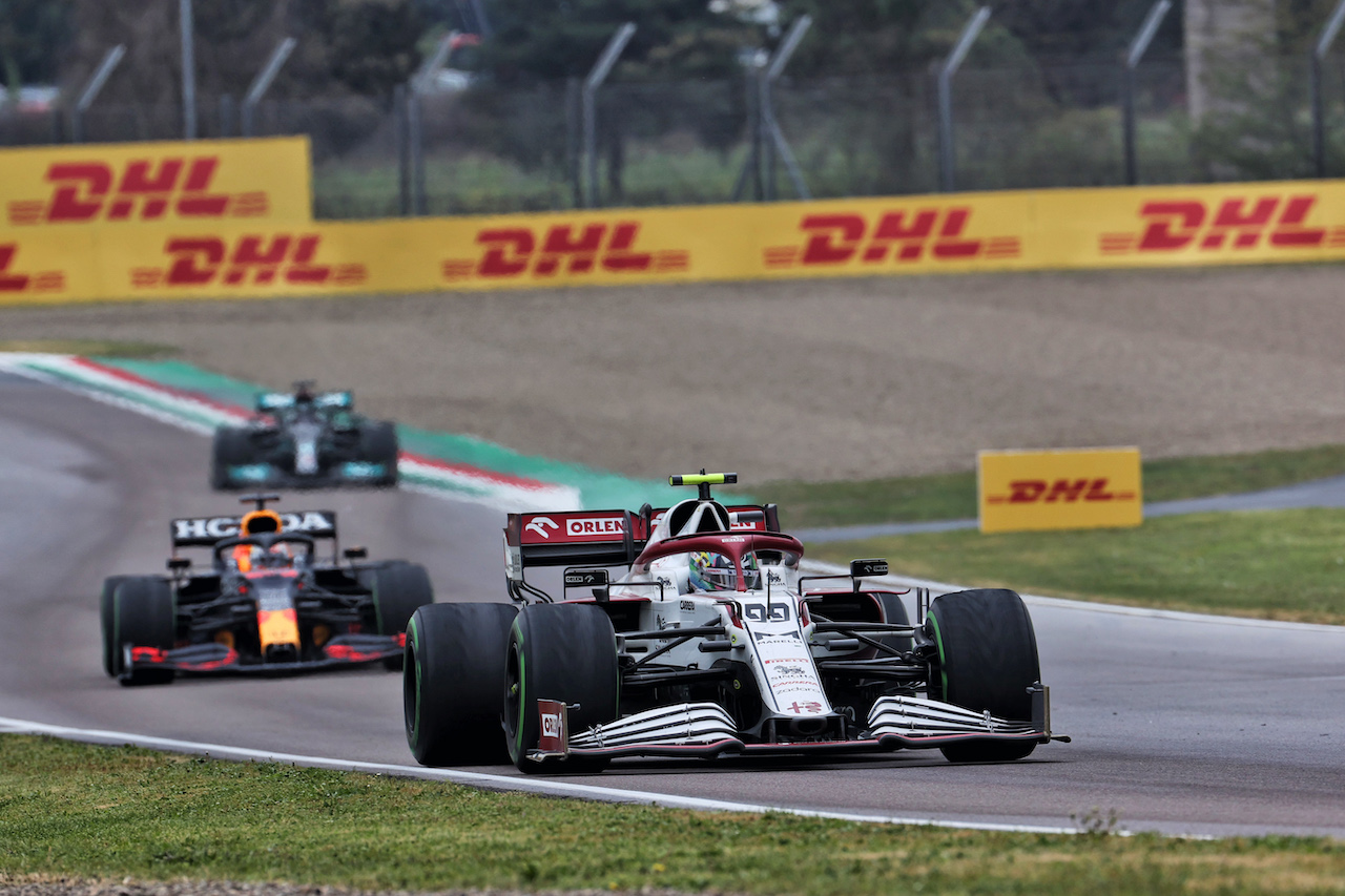 GP IMOLA, Antonio Giovinazzi (ITA) Alfa Romeo Racing C41.
18.04.2021. Formula 1 World Championship, Rd 2, Emilia Romagna Grand Prix, Imola, Italy, Gara Day.
- www.xpbimages.com, EMail: requests@xpbimages.com © Copyright: Batchelor / XPB Images