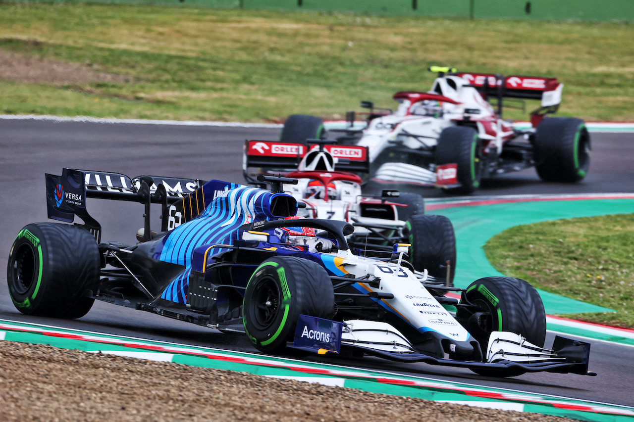 GP IMOLA, George Russell (GBR) Williams Racing FW43B.
18.04.2021. Formula 1 World Championship, Rd 2, Emilia Romagna Grand Prix, Imola, Italy, Gara Day.
- www.xpbimages.com, EMail: requests@xpbimages.com © Copyright: Charniaux / XPB Images