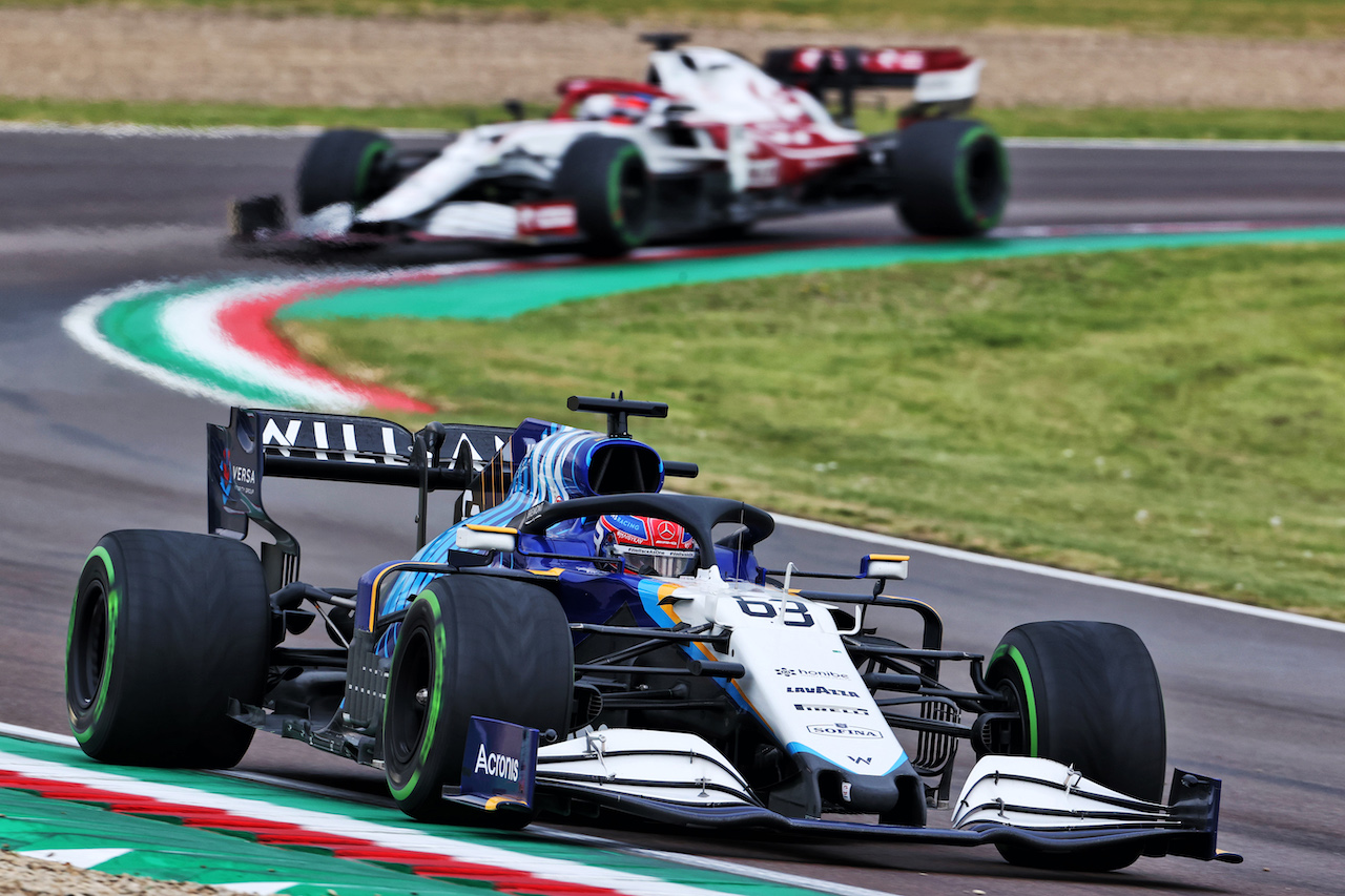 GP IMOLA, George Russell (GBR) Williams Racing FW43B.
18.04.2021. Formula 1 World Championship, Rd 2, Emilia Romagna Grand Prix, Imola, Italy, Gara Day.
- www.xpbimages.com, EMail: requests@xpbimages.com © Copyright: Charniaux / XPB Images