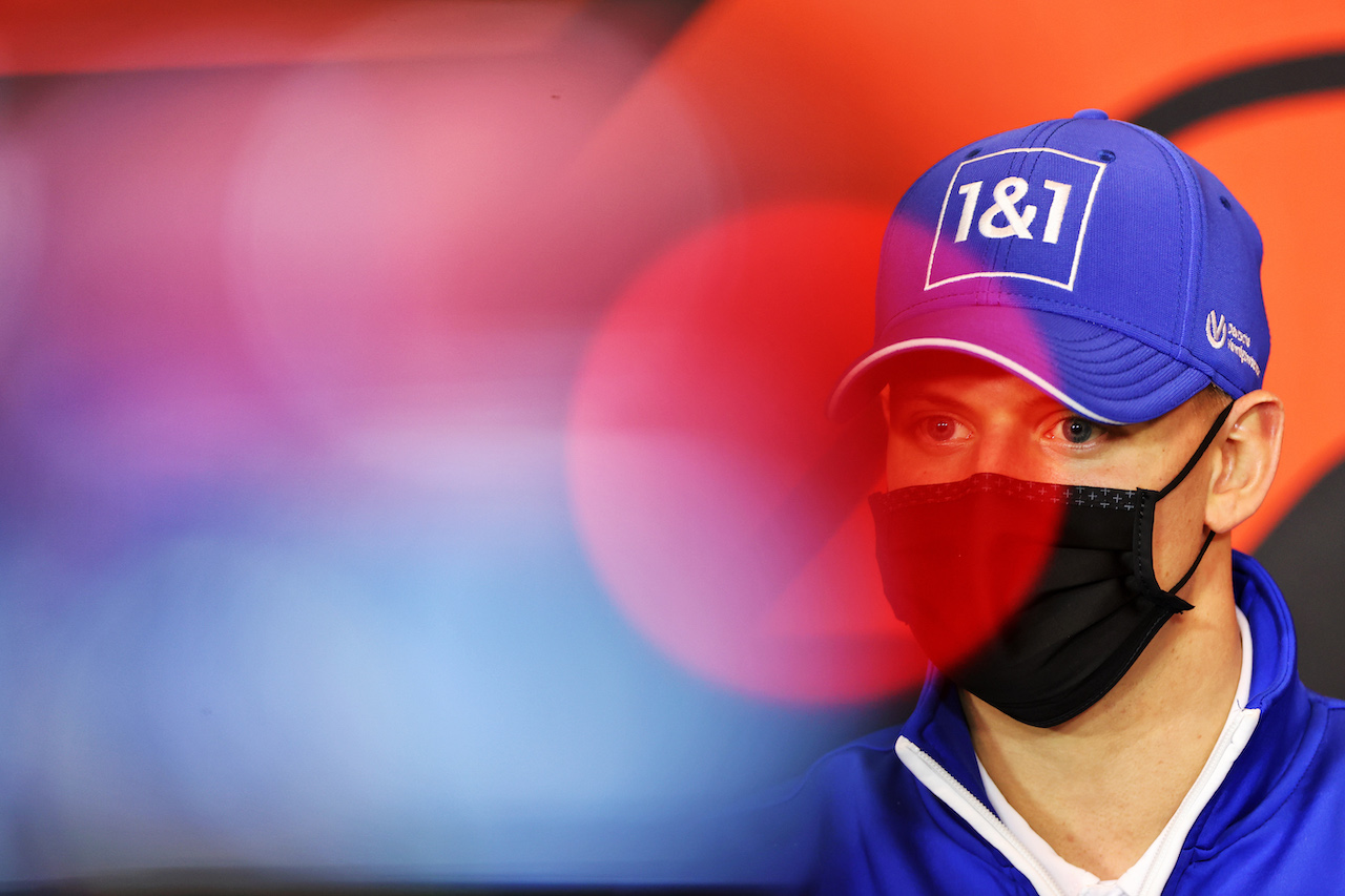 GP IMOLA, Mick Schumacher (GER) Haas F1 Team in the FIA Press Conference.
15.04.2021. Formula 1 World Championship, Rd 2, Emilia Romagna Grand Prix, Imola, Italy, Preparation Day.
- www.xpbimages.com, EMail: requests@xpbimages.com © Copyright: Charniaux / XPB Images