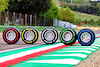GP IMOLA, Circuit Atmosfera - Pirelli show tyres.
15.04.2021. Formula 1 World Championship, Rd 2, Emilia Romagna Grand Prix, Imola, Italy, Preparation Day.
- www.xpbimages.com, EMail: requests@xpbimages.com © Copyright: Moy / XPB Images