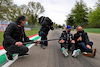 GP IMOLA, Esteban Ocon (FRA) Alpine F1 Team on the circuit with Frank Montangy (FRA) Canal+ TV Presenter.
15.04.2021. Formula 1 World Championship, Rd 2, Emilia Romagna Grand Prix, Imola, Italy, Preparation Day.
- www.xpbimages.com, EMail: requests@xpbimages.com © Copyright: Moy / XPB Images