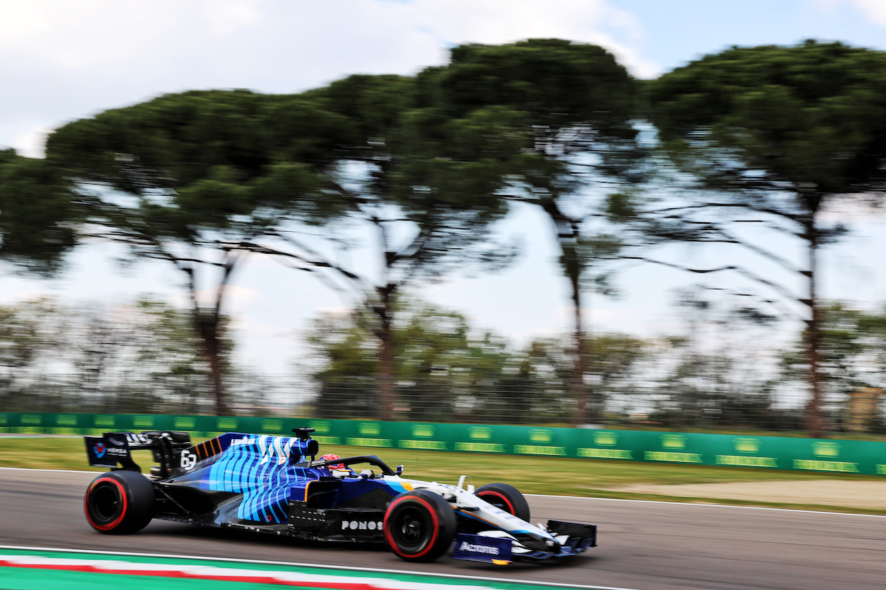 GP IMOLA, George Russell (GBR) Williams Racing FW43B.
17.04.2021. Formula 1 World Championship, Rd 2, Emilia Romagna Grand Prix, Imola, Italy, Qualifiche Day.
- www.xpbimages.com, EMail: requests@xpbimages.com © Copyright: Batchelor / XPB Images