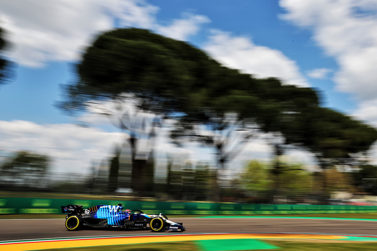 GP IMOLA, George Russell (GBR) Williams Racing FW43B.
17.04.2021. Formula 1 World Championship, Rd 2, Emilia Romagna Grand Prix, Imola, Italy, Qualifiche Day.
- www.xpbimages.com, EMail: requests@xpbimages.com © Copyright: Batchelor / XPB Images
