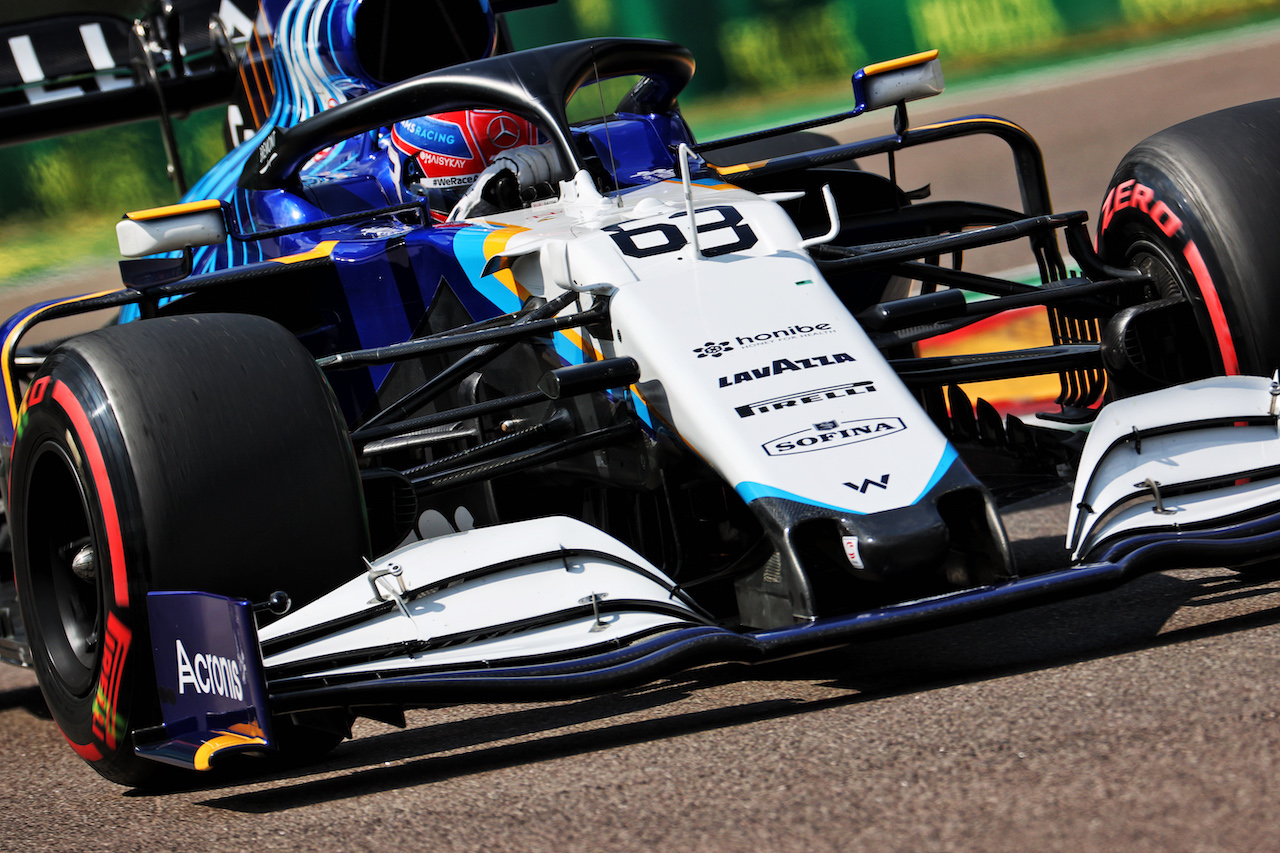 GP IMOLA, George Russell (GBR) Williams Racing FW43B.
17.04.2021. Formula 1 World Championship, Rd 2, Emilia Romagna Grand Prix, Imola, Italy, Qualifiche Day.
- www.xpbimages.com, EMail: requests@xpbimages.com © Copyright: Batchelor / XPB Images