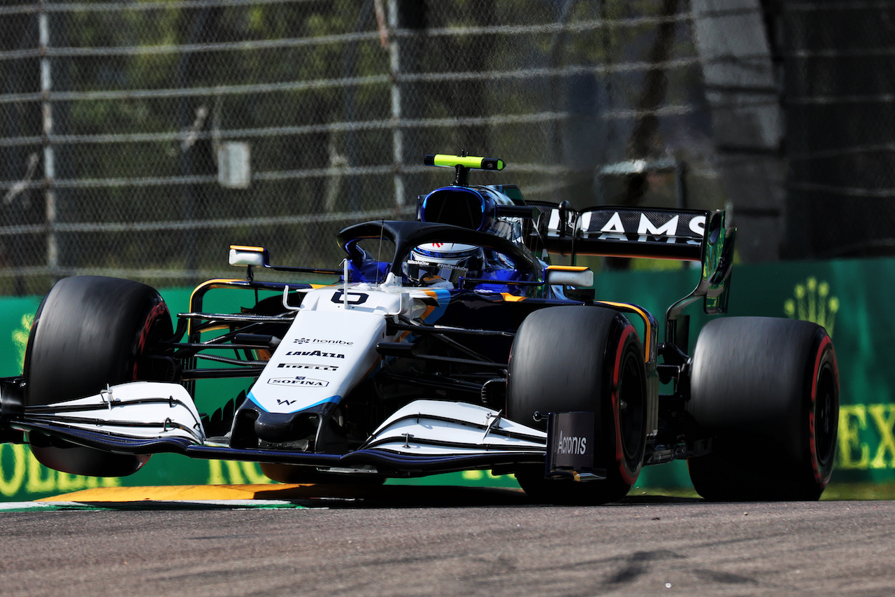 GP IMOLA, Nicholas Latifi (CDN) Williams Racing FW43B.
17.04.2021. Formula 1 World Championship, Rd 2, Emilia Romagna Grand Prix, Imola, Italy, Qualifiche Day.
- www.xpbimages.com, EMail: requests@xpbimages.com © Copyright: Batchelor / XPB Images