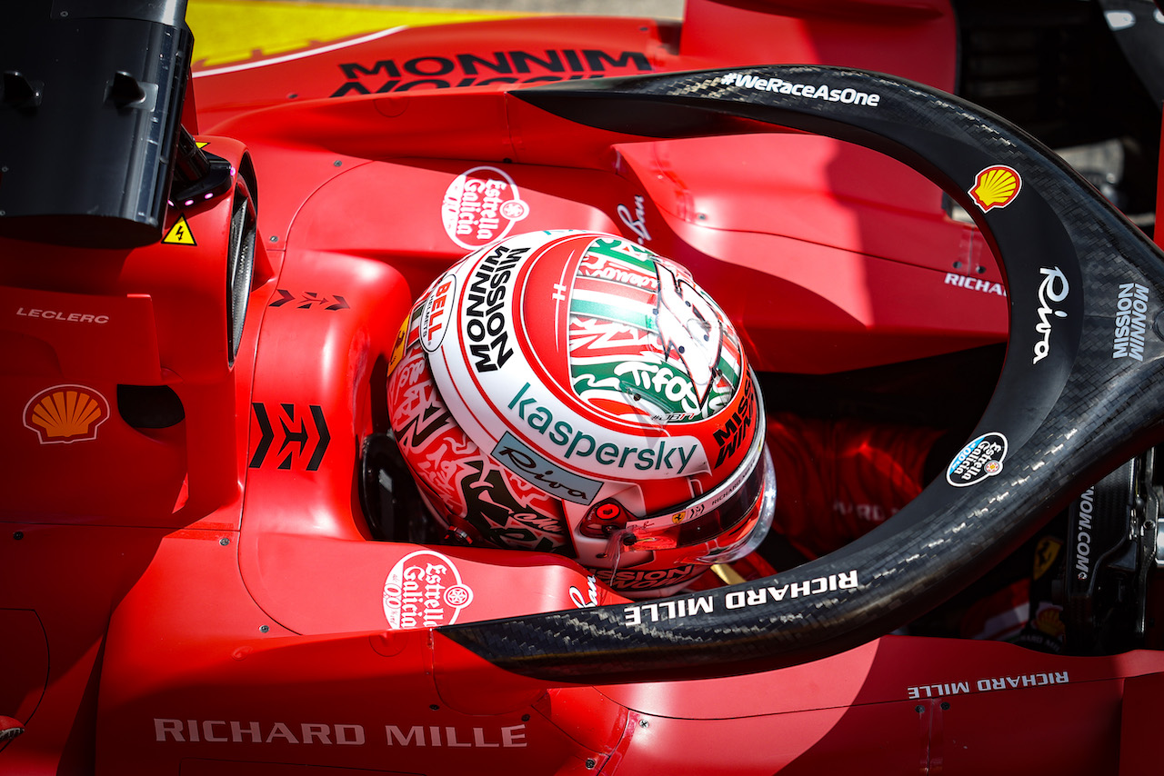 GP IMOLA, Charles Leclerc (FRA), Ferrari 
17.04.2021. Formula 1 World Championship, Rd 2, Emilia Romagna Grand Prix, Imola, Italy, Qualifiche Day.
- www.xpbimages.com, EMail: requests@xpbimages.com © Copyright: Charniaux / XPB Images