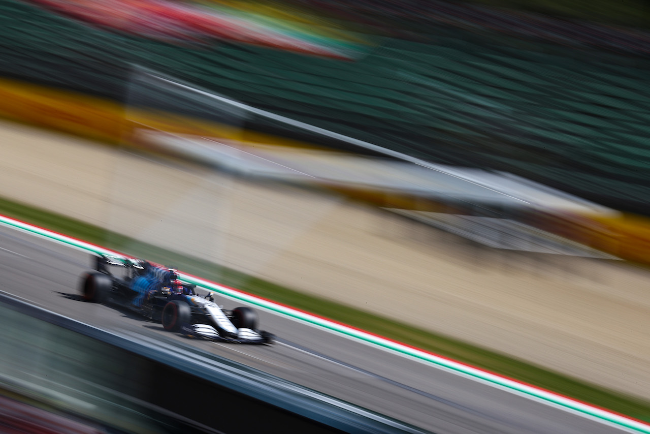 GP IMOLA, George Russell (GBR), Williams Racing 
17.04.2021. Formula 1 World Championship, Rd 2, Emilia Romagna Grand Prix, Imola, Italy, Qualifiche Day.
- www.xpbimages.com, EMail: requests@xpbimages.com ¬© Copyright: Charniaux / XPB Images