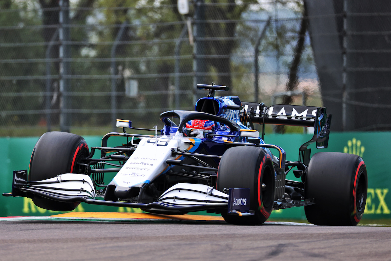 GP IMOLA, George Russell (GBR) Williams Racing FW43B.
17.04.2021. Formula 1 World Championship, Rd 2, Emilia Romagna Grand Prix, Imola, Italy, Qualifiche Day.
- www.xpbimages.com, EMail: requests@xpbimages.com © Copyright: Batchelor / XPB Images