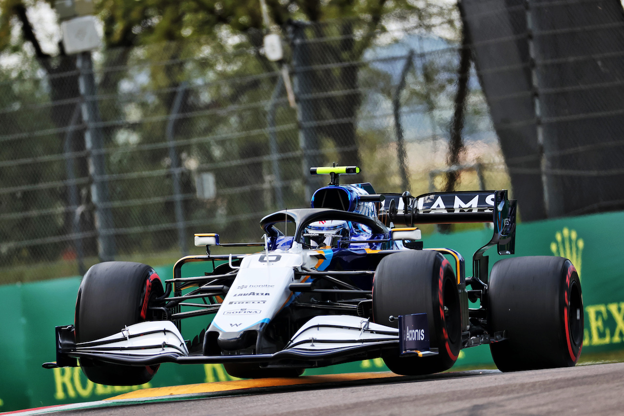 GP IMOLA, Nicholas Latifi (CDN) Williams Racing FW43B.
17.04.2021. Formula 1 World Championship, Rd 2, Emilia Romagna Grand Prix, Imola, Italy, Qualifiche Day.
- www.xpbimages.com, EMail: requests@xpbimages.com © Copyright: Batchelor / XPB Images