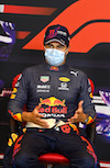 GP IMOLA, Sergio Perez (MEX) Red Bull Racing in the post qualifying FIA Press Conference.
17.04.2021. Formula 1 World Championship, Rd 2, Emilia Romagna Grand Prix, Imola, Italy, Qualifiche Day.
- www.xpbimages.com, EMail: requests@xpbimages.com © Copyright: FIA Pool Image for Editorial Use Only