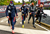 GP IMOLA, (L to R): Max Verstappen (NLD) Red Bull Racing with Sergio Perez (MEX) Red Bull Racing; Lewis Hamilton (GBR) Mercedes AMG F1; e Angela Cullen (NZL) Mercedes AMG F1 Physiotherapist.
17.04.2021. Formula 1 World Championship, Rd 2, Emilia Romagna Grand Prix, Imola, Italy, Qualifiche Day.
- www.xpbimages.com, EMail: requests@xpbimages.com © Copyright: FIA Pool Image for Editorial Use Only