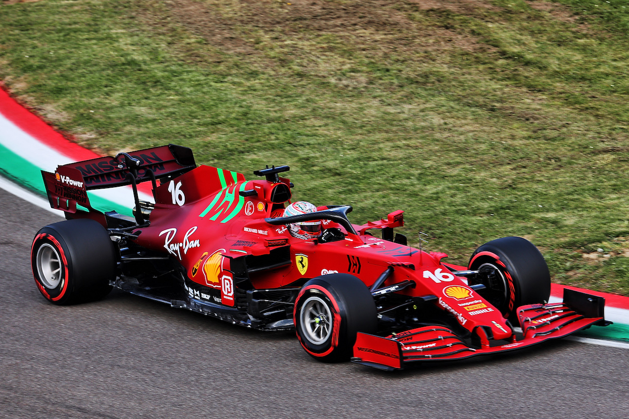 GP IMOLA, Charles Leclerc (MON) Ferrari SF-21.
16.04.2021. Formula 1 World Championship, Rd 2, Emilia Romagna Grand Prix, Imola, Italy, Practice Day.
- www.xpbimages.com, EMail: requests@xpbimages.com © Copyright: Batchelor / XPB Images