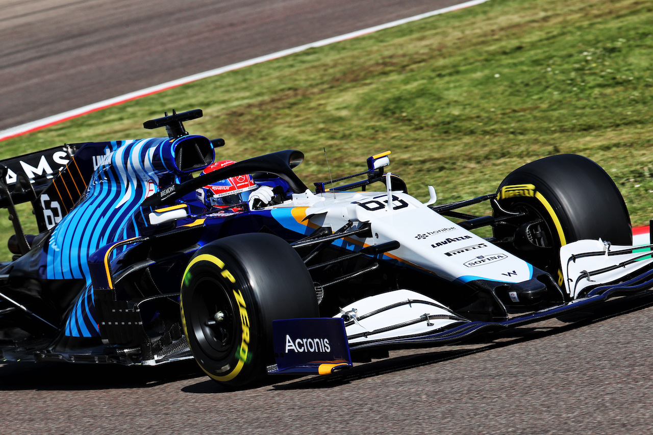 GP IMOLA, George Russell (GBR) Williams Racing FW43B.
16.04.2021. Formula 1 World Championship, Rd 2, Emilia Romagna Grand Prix, Imola, Italy, Practice Day.
- www.xpbimages.com, EMail: requests@xpbimages.com © Copyright: Batchelor / XPB Images