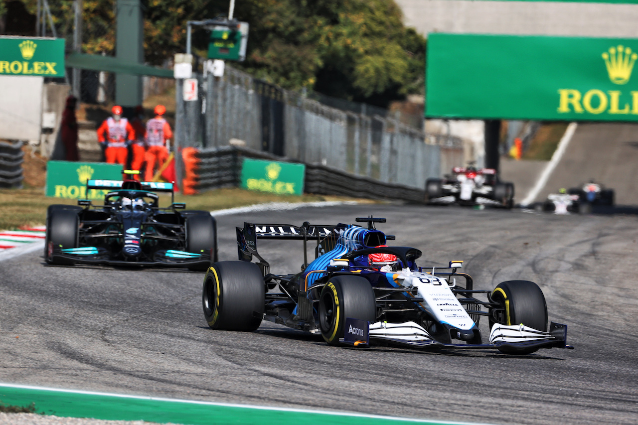 GP ITALIA, George Russell (GBR) Williams Racing FW43B.
12.09.2021. Formula 1 World Championship, Rd 14, Italian Grand Prix, Monza, Italy, Gara Day.
- www.xpbimages.com, EMail: requests@xpbimages.com © Copyright: Charniaux / XPB Images