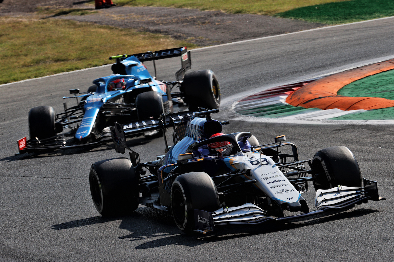 GP ITALIA, George Russell (GBR) Williams Racing FW43B.
12.09.2021. Formula 1 World Championship, Rd 14, Italian Grand Prix, Monza, Italy, Gara Day.
- www.xpbimages.com, EMail: requests@xpbimages.com © Copyright: Batchelor / XPB Images