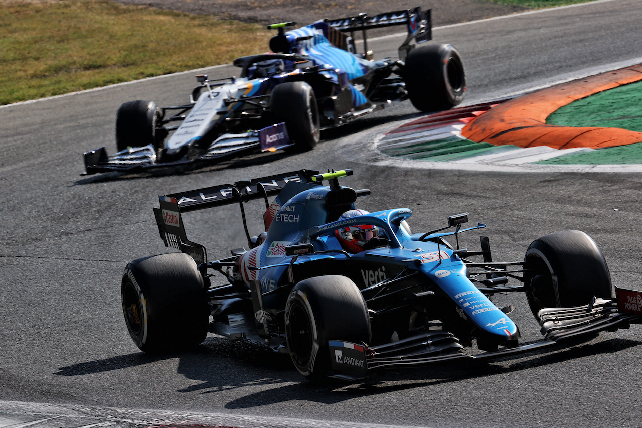 GP ITALIA, Esteban Ocon (FRA) Alpine F1 Team A521.
12.09.2021. Formula 1 World Championship, Rd 14, Italian Grand Prix, Monza, Italy, Gara Day.
- www.xpbimages.com, EMail: requests@xpbimages.com © Copyright: Batchelor / XPB Images