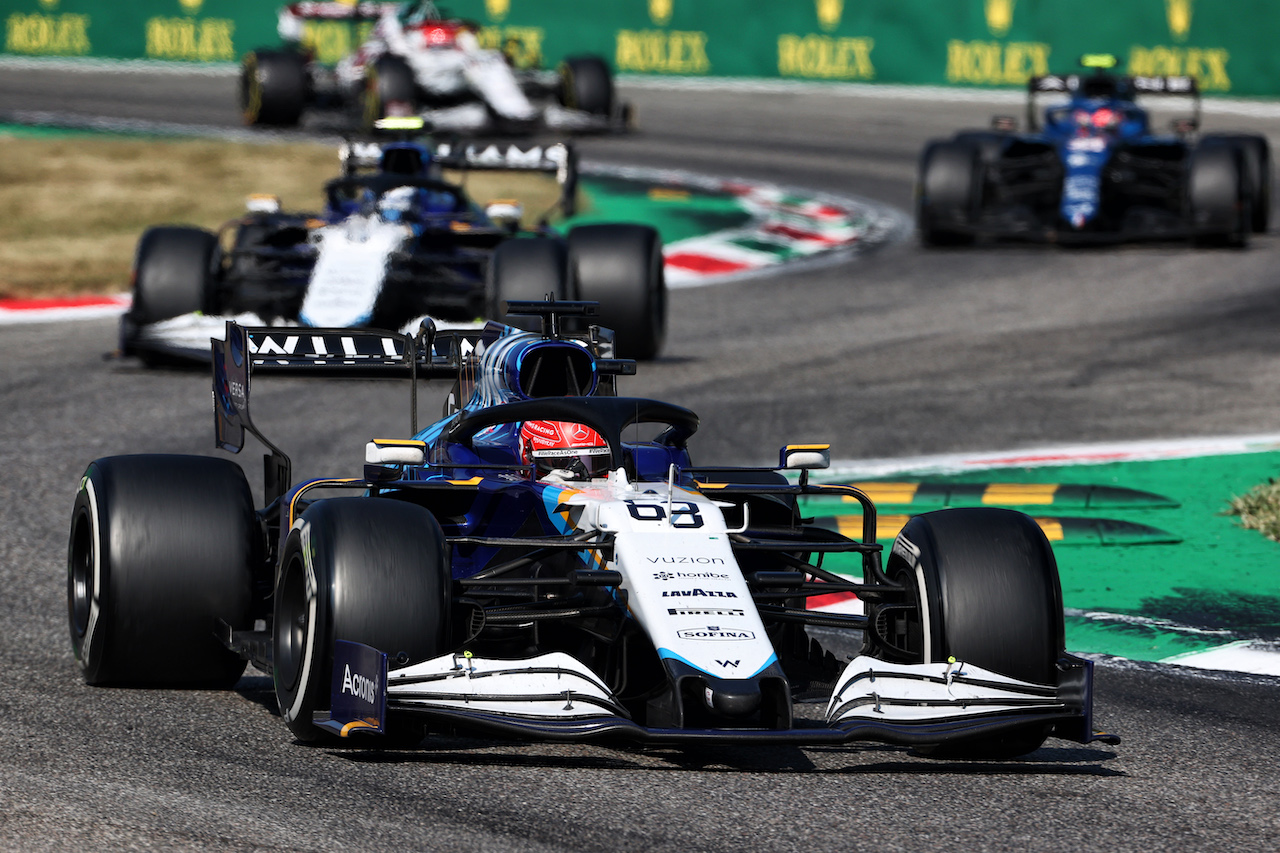 GP ITALIA, George Russell (GBR) Williams Racing FW43B.
12.09.2021. Formula 1 World Championship, Rd 14, Italian Grand Prix, Monza, Italy, Gara Day.
- www.xpbimages.com, EMail: requests@xpbimages.com © Copyright: Charniaux / XPB Images