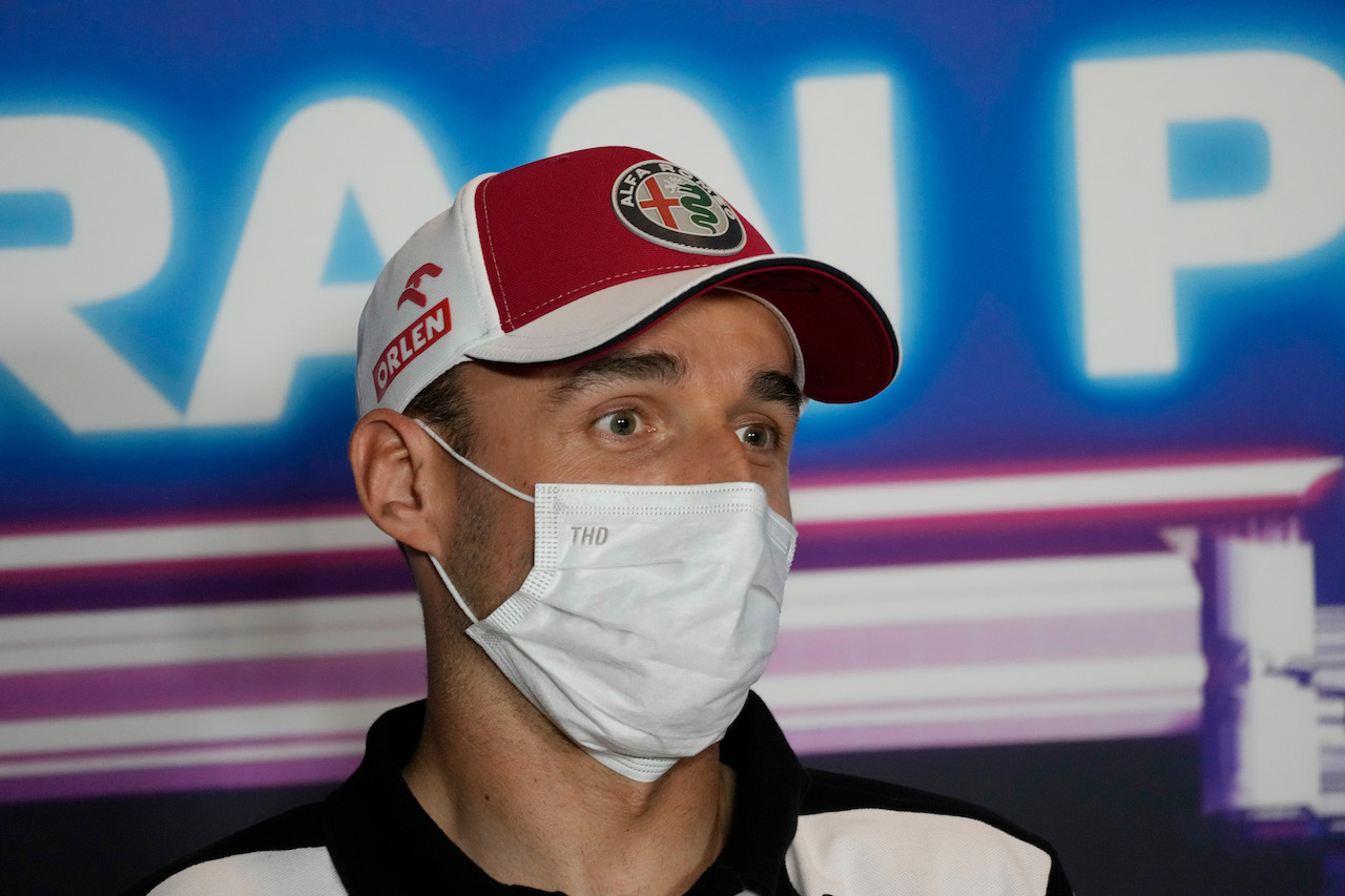 GP ITALIA, Robert Kubica (POL) Alfa Romeo Racing Reserve Driver in the FIA Press Conference.
09.09.2021. Formula 1 World Championship, Rd 14, Italian Grand Prix, Monza, Italy, Preparation Day.
- www.xpbimages.com, EMail: requests@xpbimages.com © Copyright: FIA Pool Image for Editorial Use Only