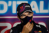GP ITALIA, Sergio Perez (MEX) Red Bull Racing in the FIA Press Conference.
09.09.2021. Formula 1 World Championship, Rd 14, Italian Grand Prix, Monza, Italy, Preparation Day.
- www.xpbimages.com, EMail: requests@xpbimages.com © Copyright: FIA Pool Image for Editorial Use Only