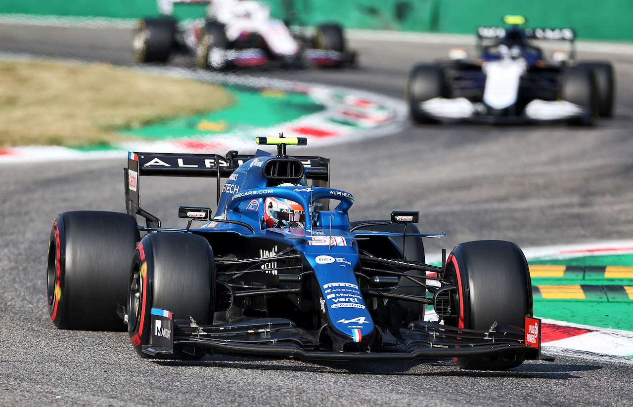 GP ITALIA, Esteban Ocon (FRA) Alpine F1 Team A521.
11.09.2021. Formula 1 World Championship, Rd 14, Italian Grand Prix, Monza, Italy, Sprint Day.
- www.xpbimages.com, EMail: requests@xpbimages.com © Copyright: Charniaux / XPB Images