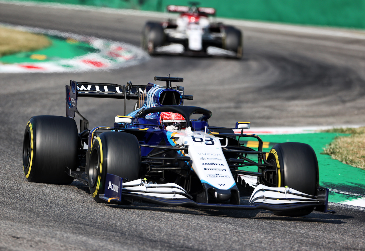 GP ITALIA, George Russell (GBR) Williams Racing FW43B.
11.09.2021. Formula 1 World Championship, Rd 14, Italian Grand Prix, Monza, Italy, Sprint Day.
- www.xpbimages.com, EMail: requests@xpbimages.com © Copyright: Charniaux / XPB Images