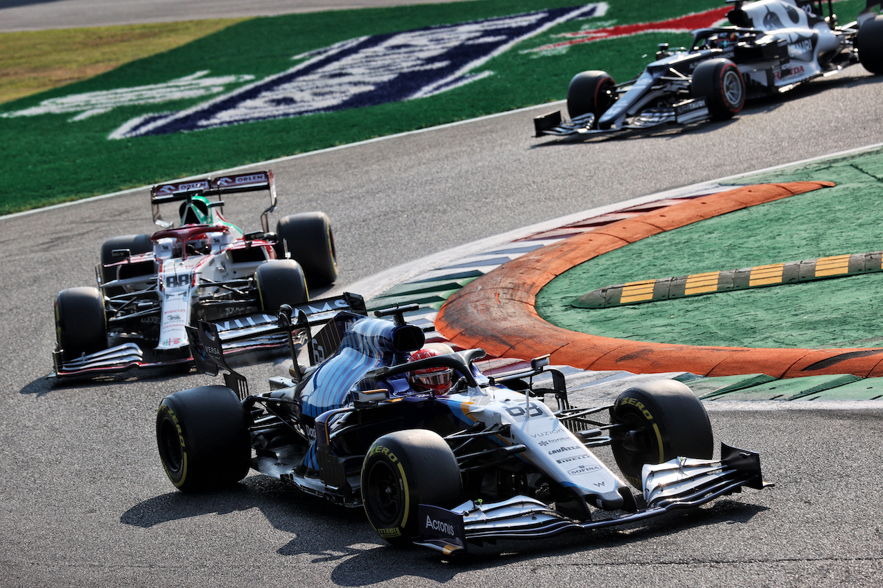 GP ITALIA, George Russell (GBR) Williams Racing FW43B.
11.09.2021. Formula 1 World Championship, Rd 14, Italian Grand Prix, Monza, Italy, Sprint Day.
- www.xpbimages.com, EMail: requests@xpbimages.com © Copyright: Batchelor / XPB Images
