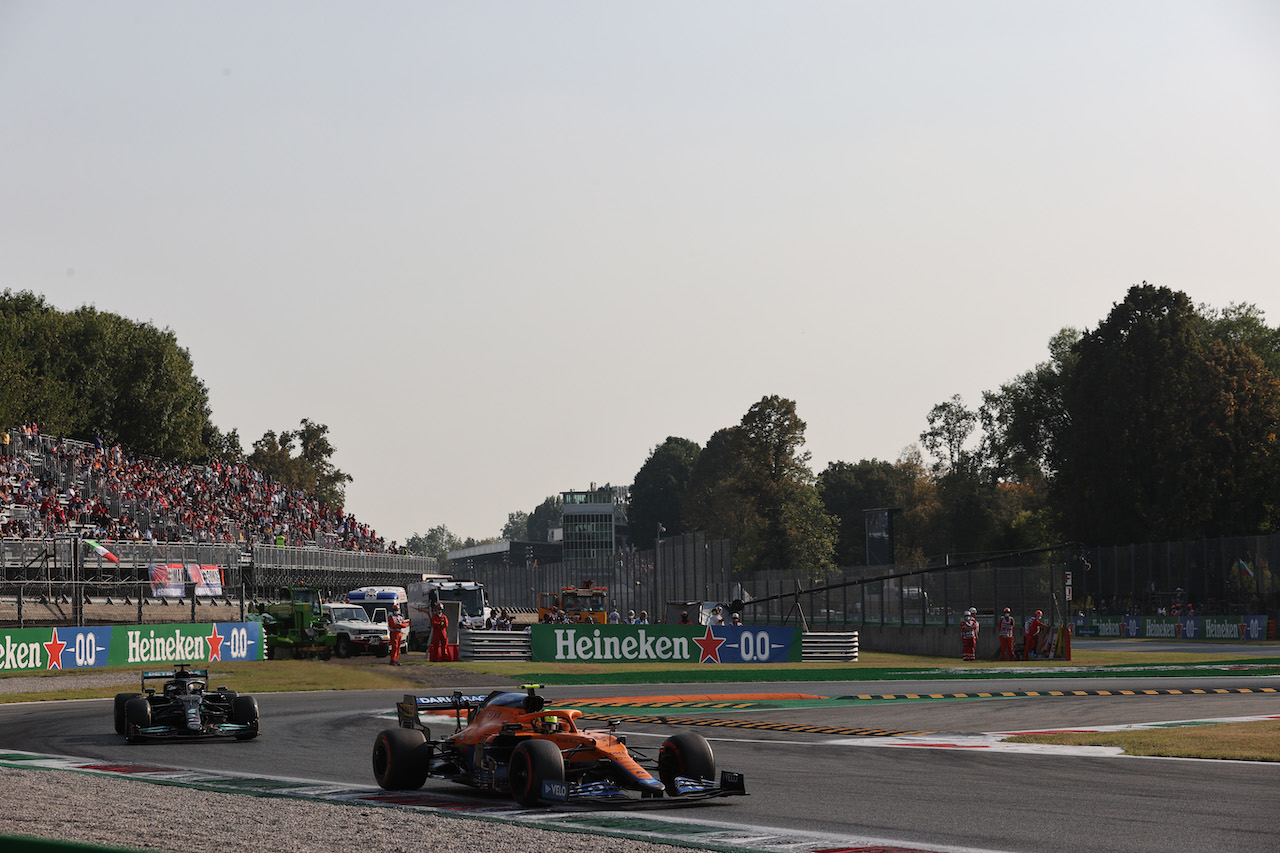 GP ITALIA, Lando Norris (GBR) McLaren MCL35M.
11.09.2021. Formula 1 World Championship, Rd 14, Italian Grand Prix, Monza, Italy, Sprint Day.
- www.xpbimages.com, EMail: requests@xpbimages.com © Copyright: Batchelor / XPB Images
