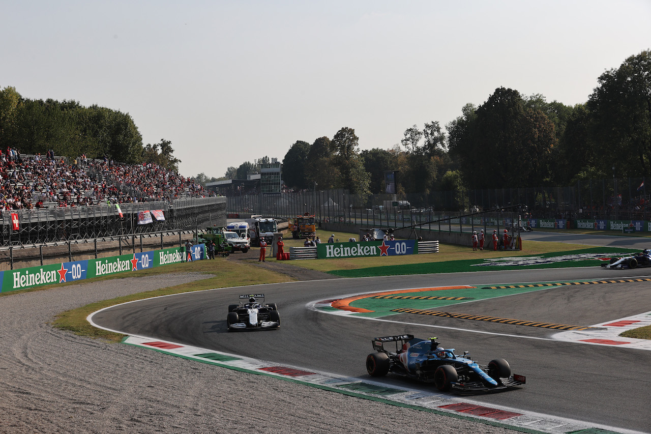 GP ITALIA, Esteban Ocon (FRA) Alpine F1 Team A521.
11.09.2021. Formula 1 World Championship, Rd 14, Italian Grand Prix, Monza, Italy, Sprint Day.
- www.xpbimages.com, EMail: requests@xpbimages.com ¬© Copyright: Batchelor / XPB Images