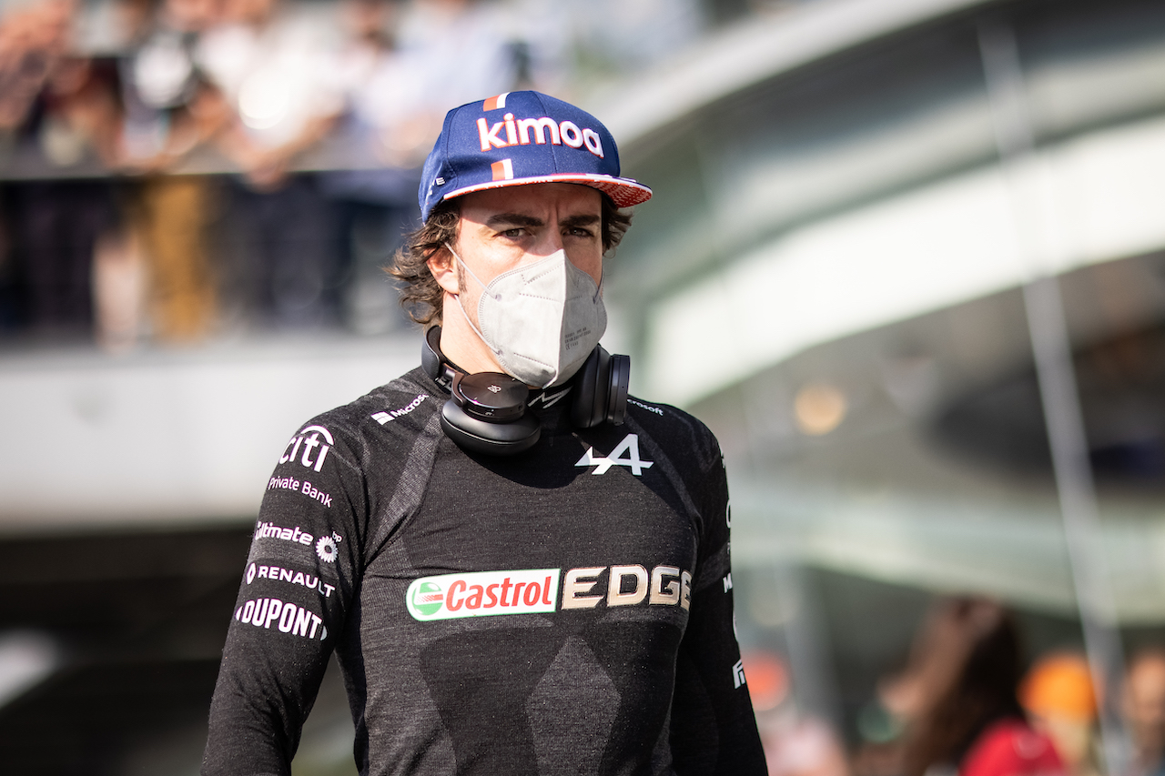 GP ITALIA, Fernando Alonso (ESP) Alpine F1 Team.
11.09.2021. Formula 1 World Championship, Rd 14, Italian Grand Prix, Monza, Italy, Sprint Day.
- www.xpbimages.com, EMail: requests@xpbimages.com © Copyright: Bearne / XPB Images