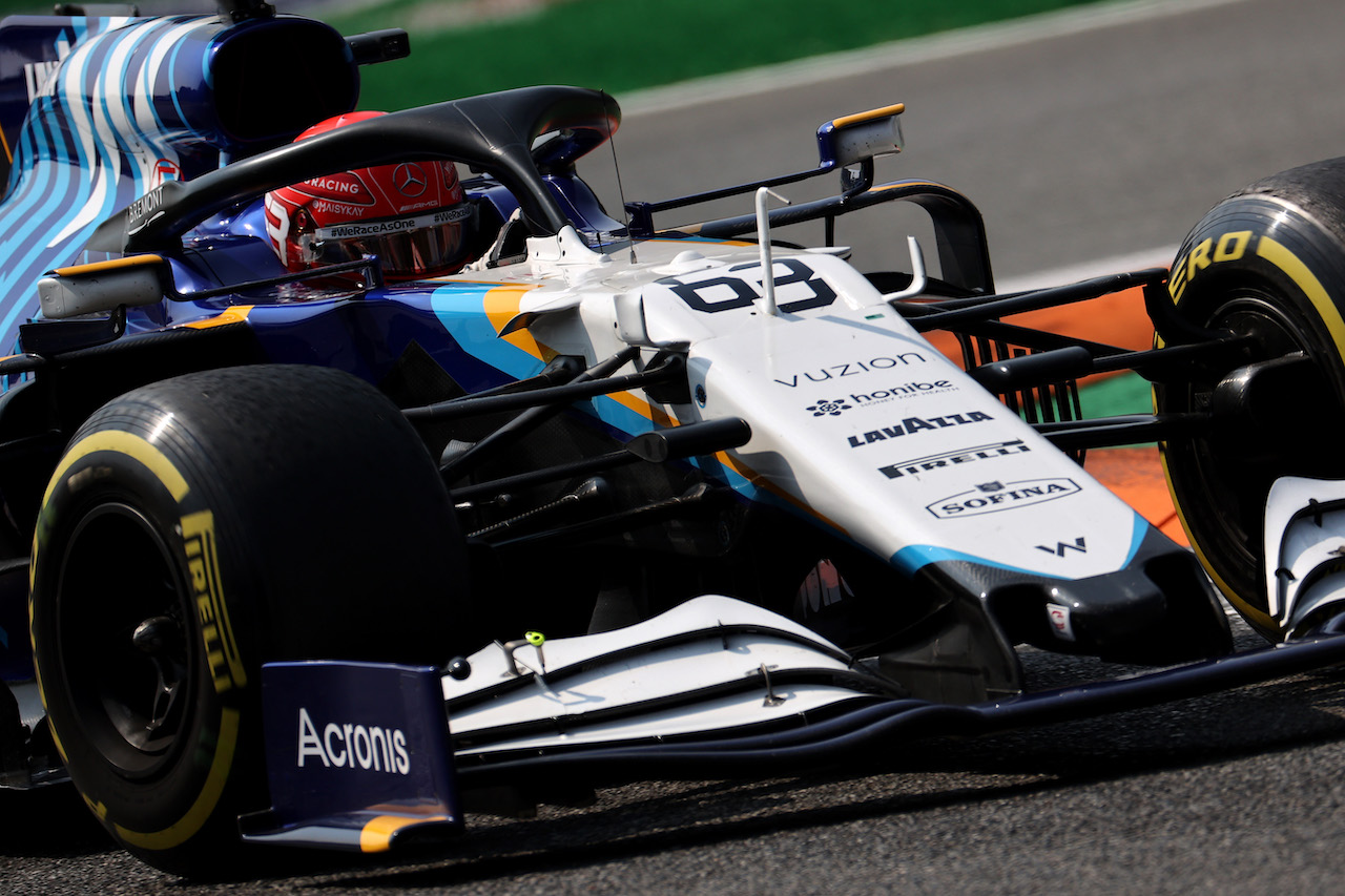 GP ITALIA, George Russell (GBR) Williams Racing FW43B.
11.09.2021. Formula 1 World Championship, Rd 14, Italian Grand Prix, Monza, Italy, Sprint Day.
- www.xpbimages.com, EMail: requests@xpbimages.com © Copyright: Batchelor / XPB Images