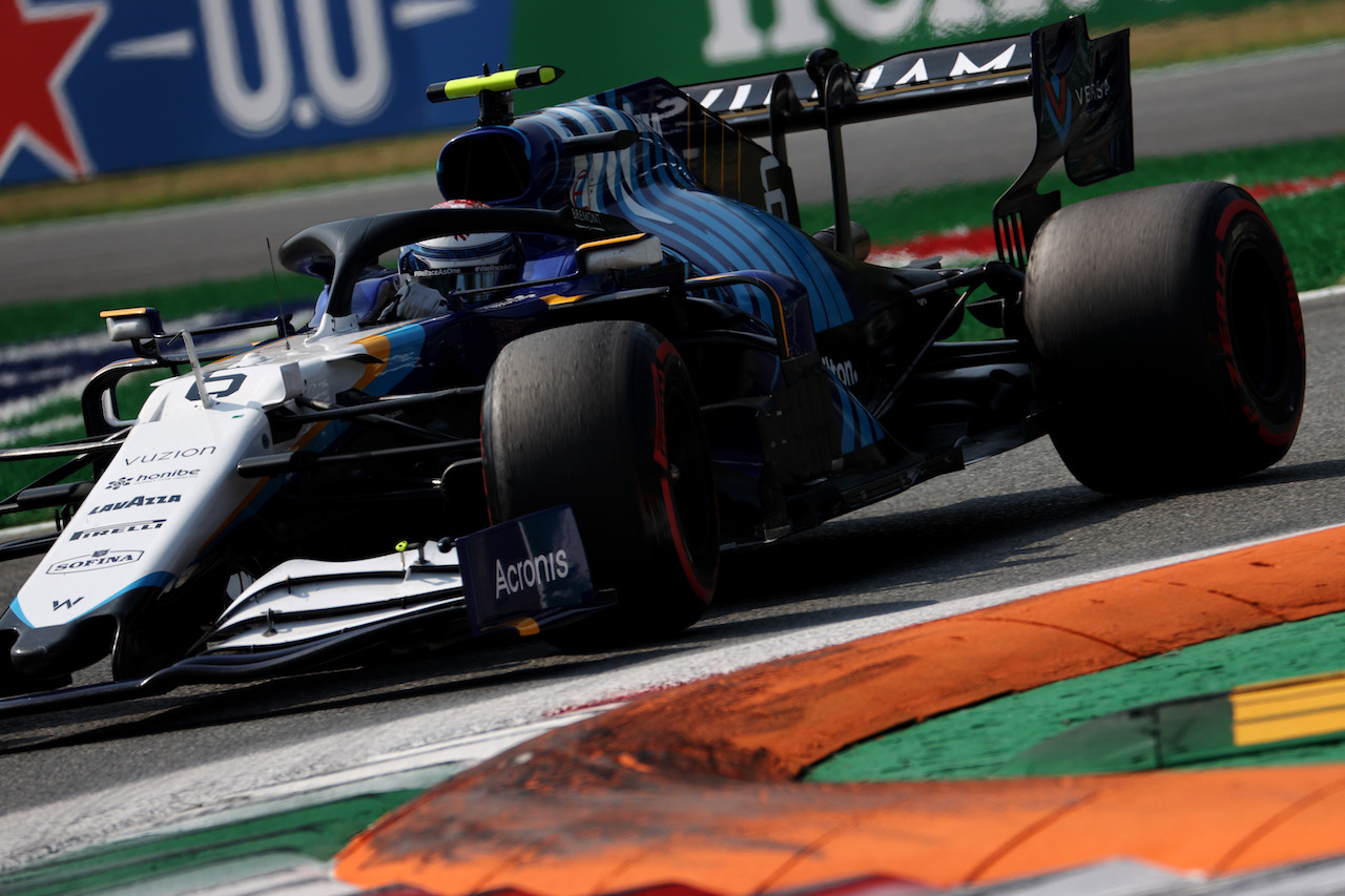GP ITALIA, Nicholas Latifi (CDN) Williams Racing FW43B.
11.09.2021. Formula 1 World Championship, Rd 14, Italian Grand Prix, Monza, Italy, Sprint Day.
- www.xpbimages.com, EMail: requests@xpbimages.com © Copyright: Batchelor / XPB Images