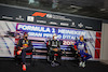 GP ITALIA, Max Verstappen (NLD), Red Bull Racing Valtteri Bottas (FIN), Mercedes AMG F1 e Daniel Ricciardo (AUS), McLaren F1 Team 
11.09.2021. Formula 1 World Championship, Rd 14, Italian Grand Prix, Monza, Italy, Sprint Day.
- www.xpbimages.com, EMail: requests@xpbimages.com ¬© Copyright: Charniaux / XPB Images