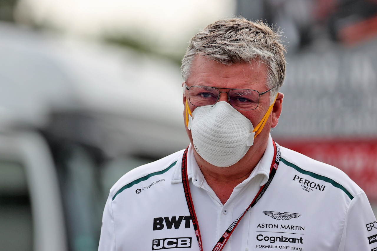 GP ITALIA, Otmar Szafnauer (USA) Aston Martin F1 Team Principal e CEO.
10.09.2021. Formula 1 World Championship, Rd 14, Italian Grand Prix, Monza, Italy, Practice Day.
- www.xpbimages.com, EMail: requests@xpbimages.com © Copyright: Batchelor / XPB Images