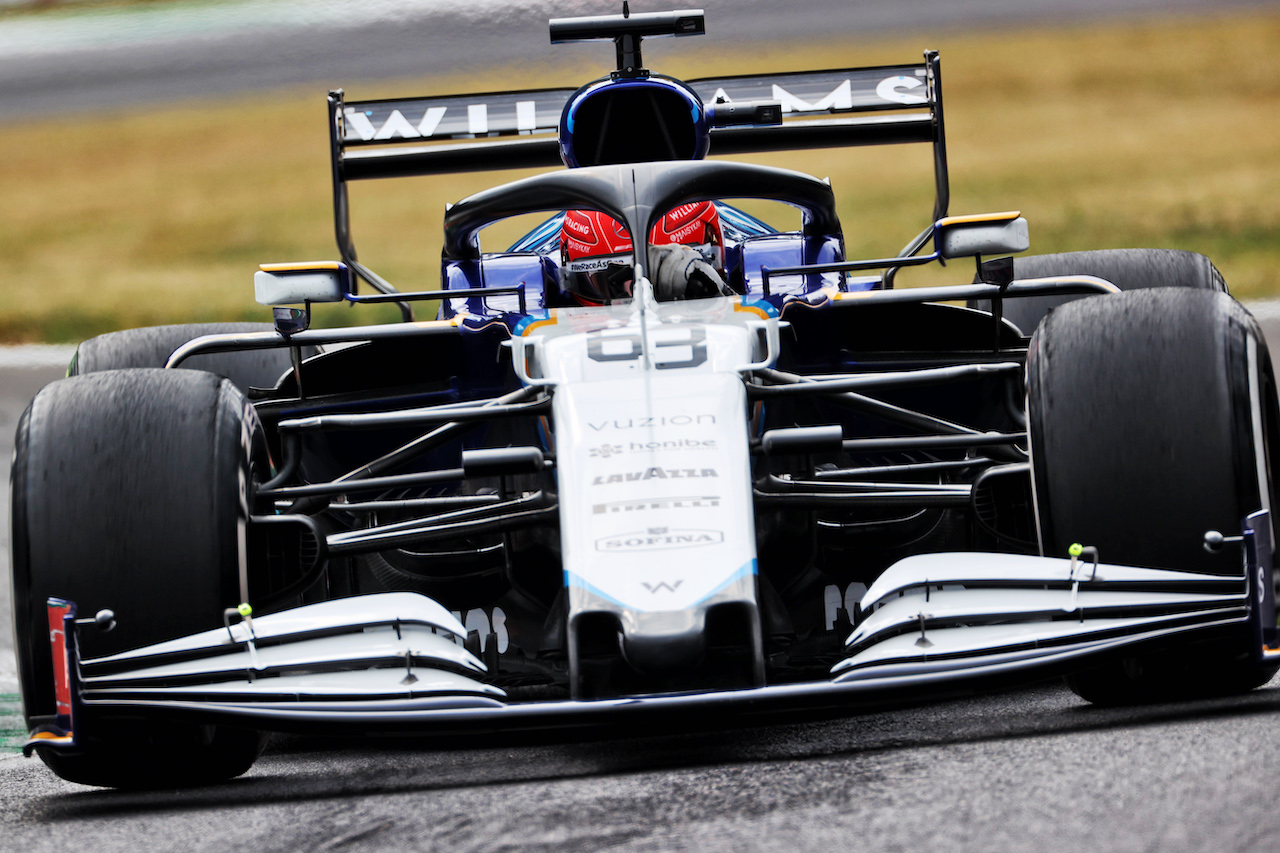 GP ITALIA, George Russell (GBR) Williams Racing FW43B.
10.09.2021. Formula 1 World Championship, Rd 14, Italian Grand Prix, Monza, Italy, Qualifiche Day.
- www.xpbimages.com, EMail: requests@xpbimages.com © Copyright: Charniaux / XPB Images