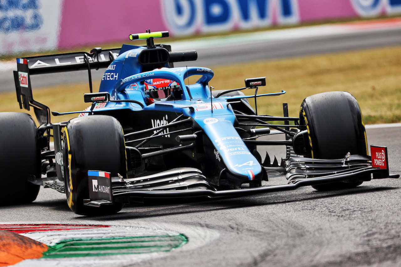 GP ITALIA, Esteban Ocon (FRA) Alpine F1 Team A521.
10.09.2021. Formula 1 World Championship, Rd 14, Italian Grand Prix, Monza, Italy, Qualifiche Day.
- www.xpbimages.com, EMail: requests@xpbimages.com © Copyright: Charniaux / XPB Images